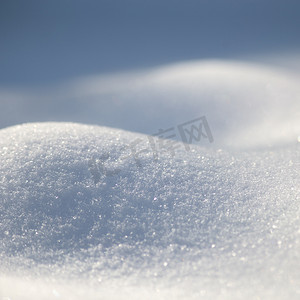 雪花冰摄影照片_白色波浪雪方形背景