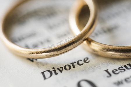 金戒指离婚概念