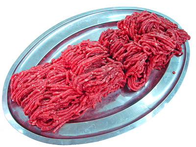 蔬菜鲜肉摄影照片_盘子里的鲜肉和番茄