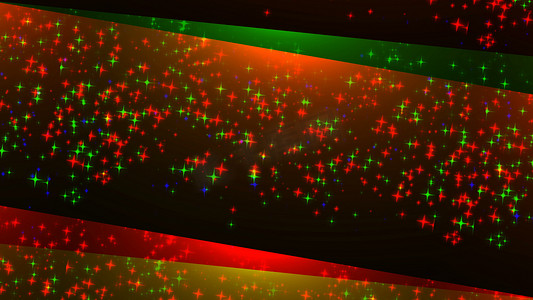 明亮闪闪发光的星星，许多粒子，庆祝 3D 渲染背景