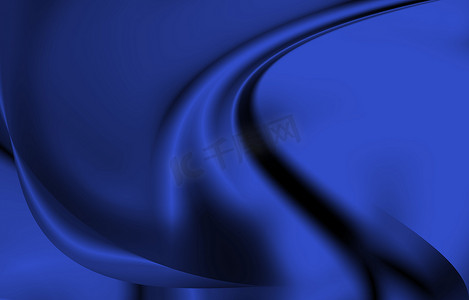 蓝色曲线光摄影照片_海军蓝色抽象线条和曲线背景