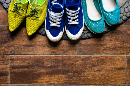 鞋垫上不同鞋子的组合