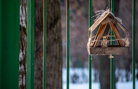 莫斯科公园的自制鸟食。