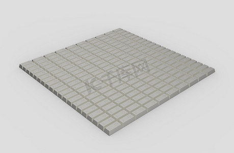 银条锭隔离白色背景纹理 3d 插图渲染