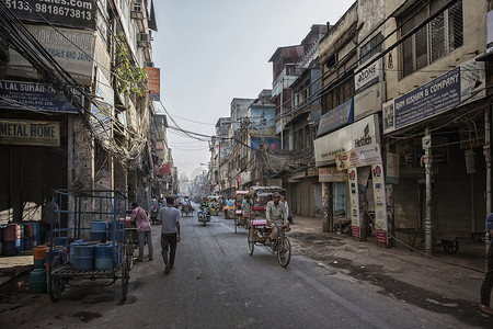 印度新德里的道路交通