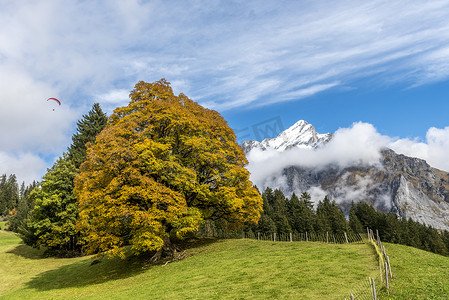 堆积如山的快递摄影照片_令人惊叹的梦想，如瑞士高山风景