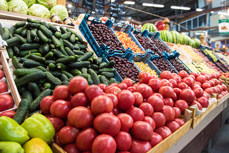蔬菜农贸市场柜台