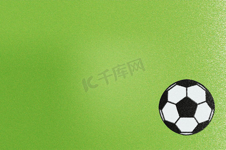 绿色法兰绒或足球织物，抽象背景