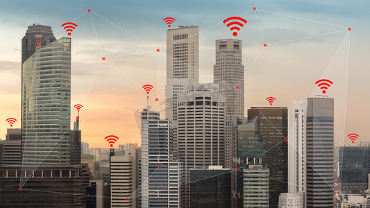 无线网络和智能城市概念说明物联网