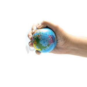 手中的地球球