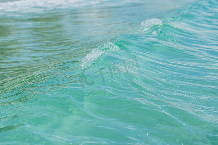 背景蓝色热带海水波纹