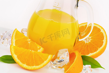 新鲜橙汁水果汁摄影照片_新鲜橙汁