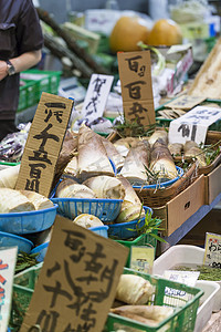 京都的传统食品市场。