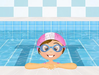 游泳潜水摄影照片_儿童游泳课程