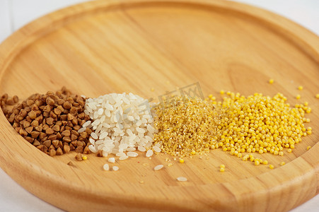 五谷种子摄影照片_五谷杂粮——荞麦小米