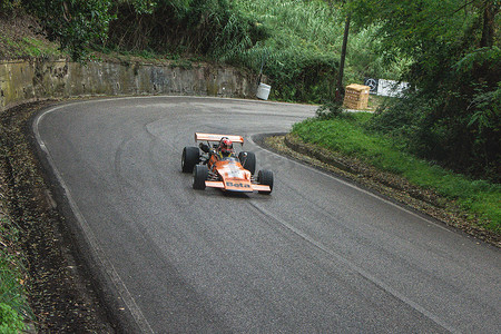 PESARO SAN BARTOLO 赛车中的老式 CAR MARCH F2