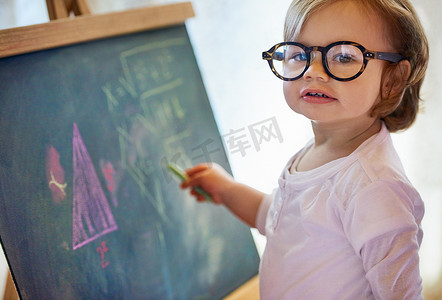 儿童数学摄影照片_让数学看起来像儿戏。