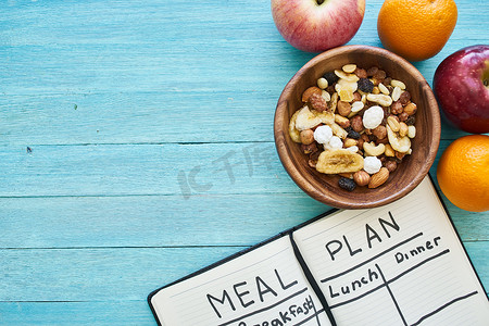 水果谷物膳食计划记事本健身健康