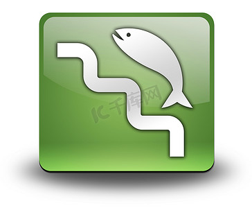 鱼步摄影照片_图标、按钮、象形图鱼梯