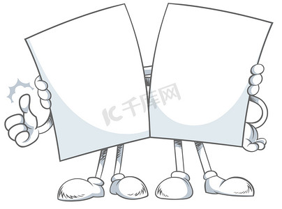 情侣卡通情侣卡通摄影照片_给拥抱的两个纸字符。
