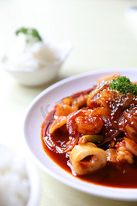 韩式酱海鲜饭