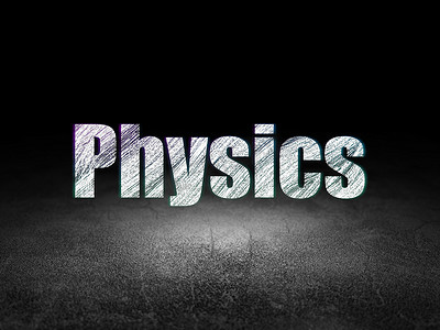 物理教学摄影照片_学习概念：垃圾暗室中的物理