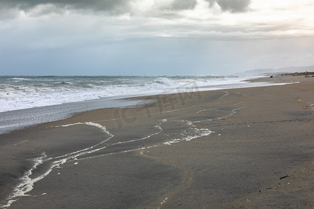 新西兰西南部的沙滩