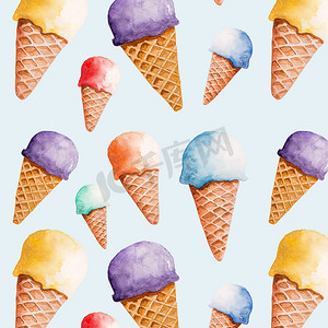 冰淇淋画法图片
