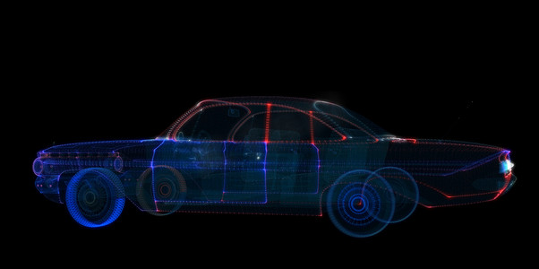 粒子智能车3D全息图