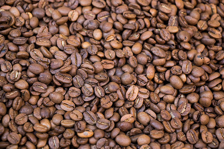 作为背景纹理的咖啡豆