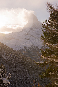 采山摄影照片_山 马特洪峰 采尔马特 瑞士