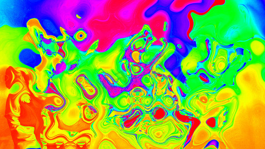 抽象彩虹彩色油漆墨水爆炸扩散迷幻交通爆炸