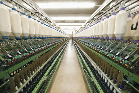 机械零件摄影照片_纺纱厂机械零件特写