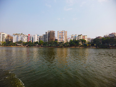 孟加拉国达卡市的金融和住宅建筑，