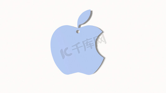 切好的苹果摄影照片_青苹果-整个和切好的水果 3d 插图 3d 渲染