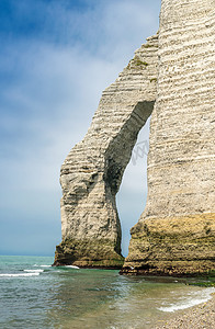 Cote dAlbatre 的粉笔悬崖。