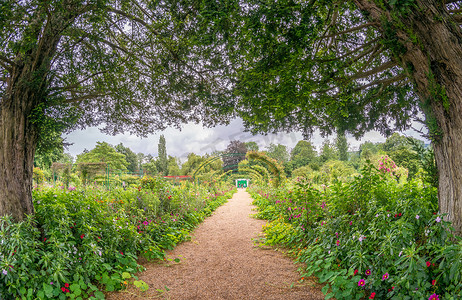 克劳德·莫奈 (Claude Monet) 花园的 Clos Normand 庄园 著名的法国印象