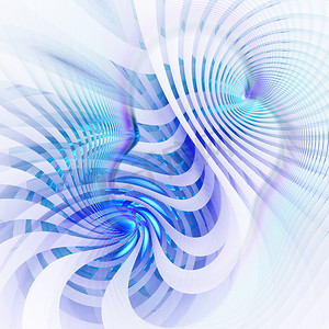 抽象蓝色波浪商业背景线波抽象流动条纹和曲线