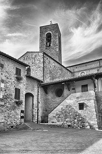 圣吉米尼亚诺摄影照片_意大利标志性小镇圣吉米尼亚诺的中世纪建筑