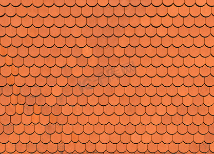 橙色屋顶瓦片纹理，背景
