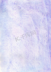 水彩效果背景摄影照片_蓝紫色水彩柔和纹理效果背景