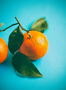 新鲜天然多汁的橘子，克莱门汀水果甜点为 hea