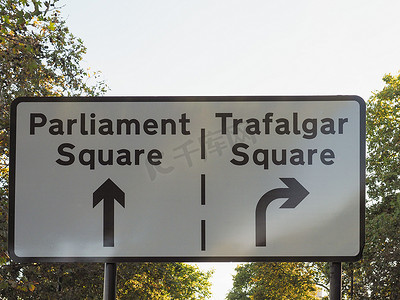 议会广场和特拉法加广场标志