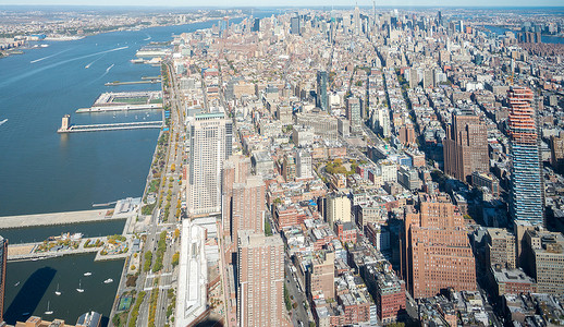 nyc摄影照片_市中心鸟瞰图，曼哈顿 - NYC