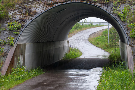 自行车隧道。