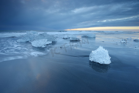 杰古沙龙冰河湖海滩