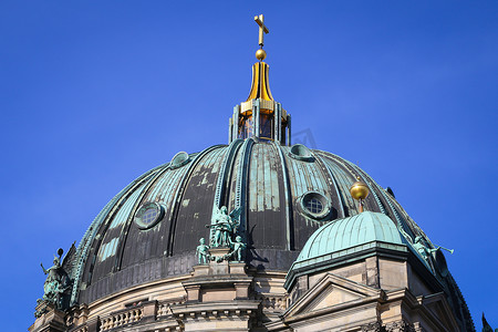 柏林博物馆岛摄影照片_柏林大教堂