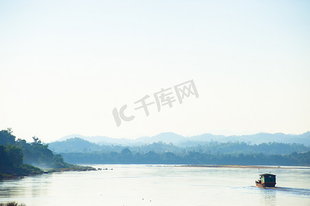美丽的湄公河山景