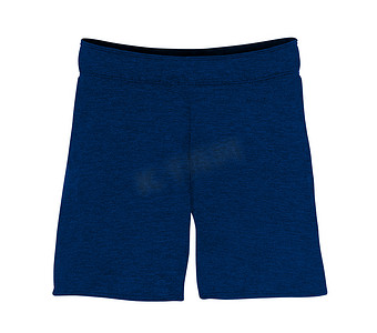 孤立的运动短裤-蓝色