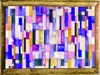 紫蓝色木片垂直和木边框